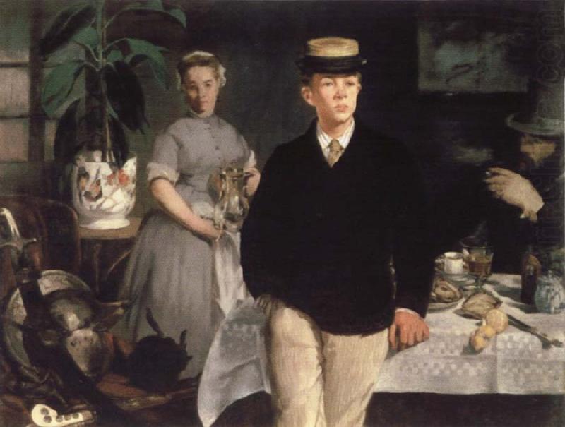 Edouard Manet Pinakothek new the Fruhstuck in the studio china oil painting image